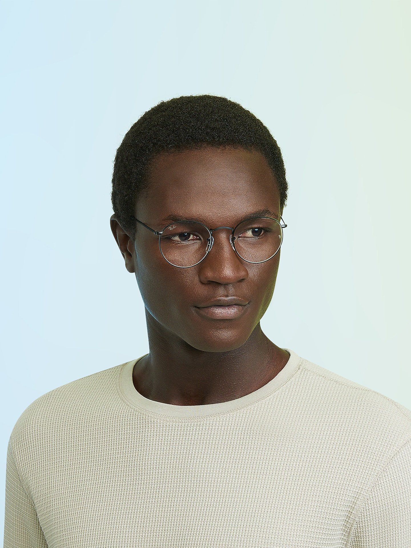 Ray-Ban-RB3447V Round Metal Optics